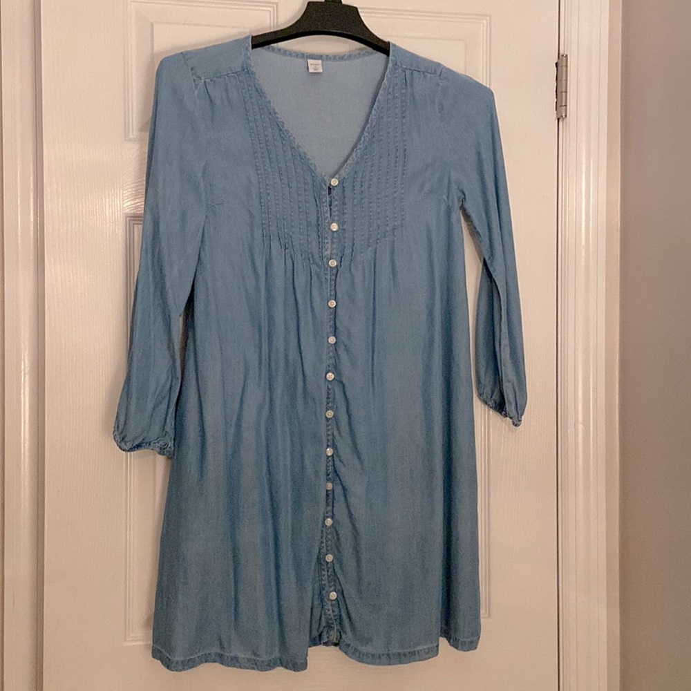Old navy chambray swing dress